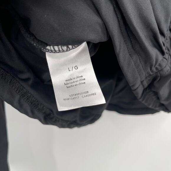 RACHEL PARCELL Top Size Large Ruched Fitted Mockneck Long Sleeve Black Spandex - Picture 10 of 12